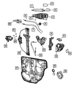 Door Outside Handle Bracket, Left - Mopar (68082689af) - view 10