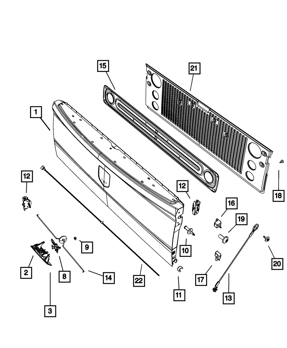 Tailgate Handle - Mopar (68084284AB) - view 5