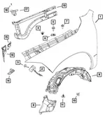 Fender Shield - Mopar (68084877ac) - view 8