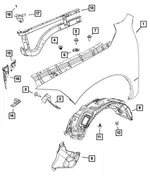 Fender Shield - Mopar (68084880ab) - view 8