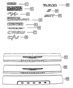 Nameplate - Mopar (68086444AA) - view 14