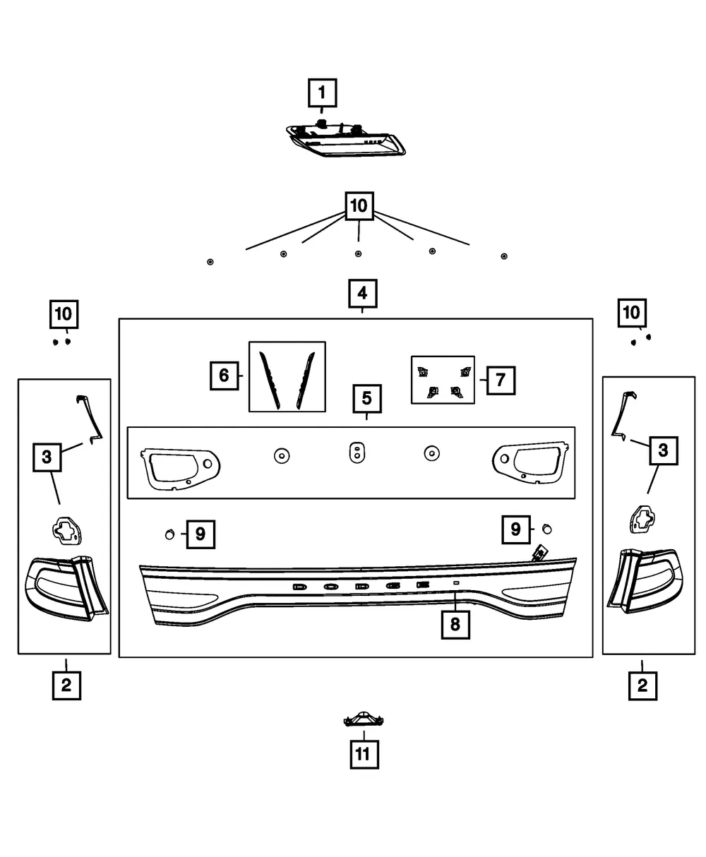 Deck Lid Applique - Mopar (68090960ae) - view 10