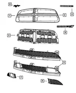 Radiator Grille - Mopar (68092602AA) - view 30