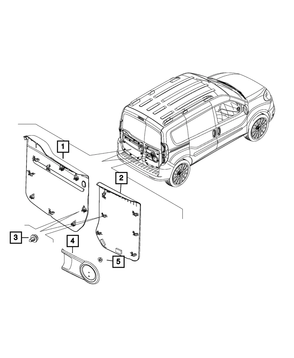 Door Panel Attaching Pin - Mopar (68094748AA) - view 4