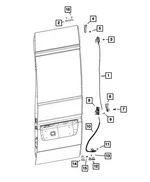 Door Lock - Mopar (68095820ab) - view 14