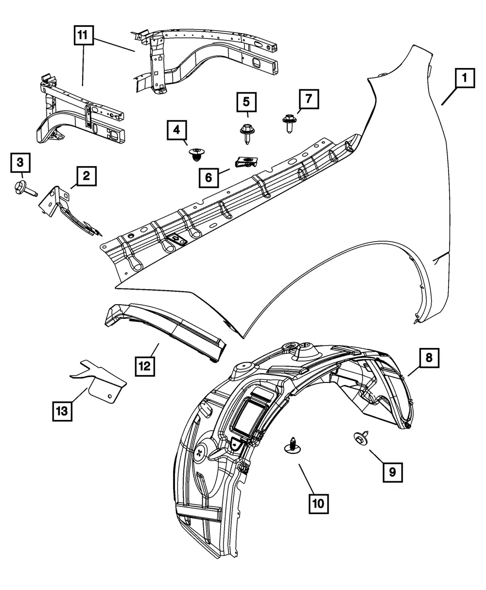Fender Closure - Mopar (68095950AH) - view 5