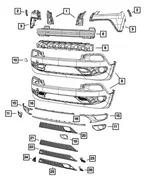 Front Bumper Beam - Mopar (68096072ab) - view 6