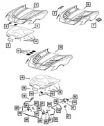 Hood Hinge, Left - Mopar (68096399AA) - view 10