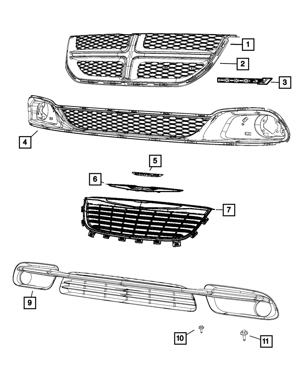GRILLE - Mopar (68100694AA) - view 12