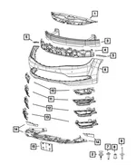 Fascia Support Bracket, Left - Mopar (68103181AC) - view 8