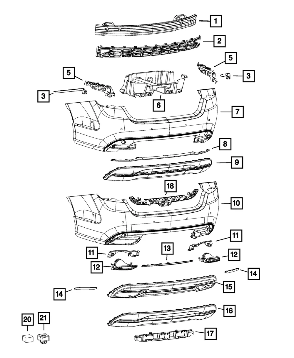 Fascia Support Bracket, Left - Mopar (68103183AD) - view 3