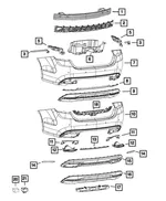 Fascia Support Bracket, Right - Mopar (68103184AF) - view 12