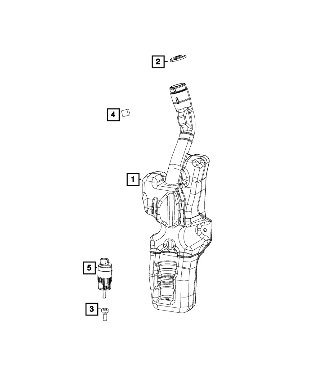 Washer, Windshield Pump - Mopar (68104705AB) - view 4