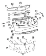 Fascia Grille, Left - Mopar (68141069AA) - view 14