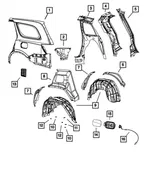 Fuel Door Latch - Mopar (68148795AF) - view 24