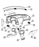 Instrument Panel Applique - Mopar (68159365AA) - view 14