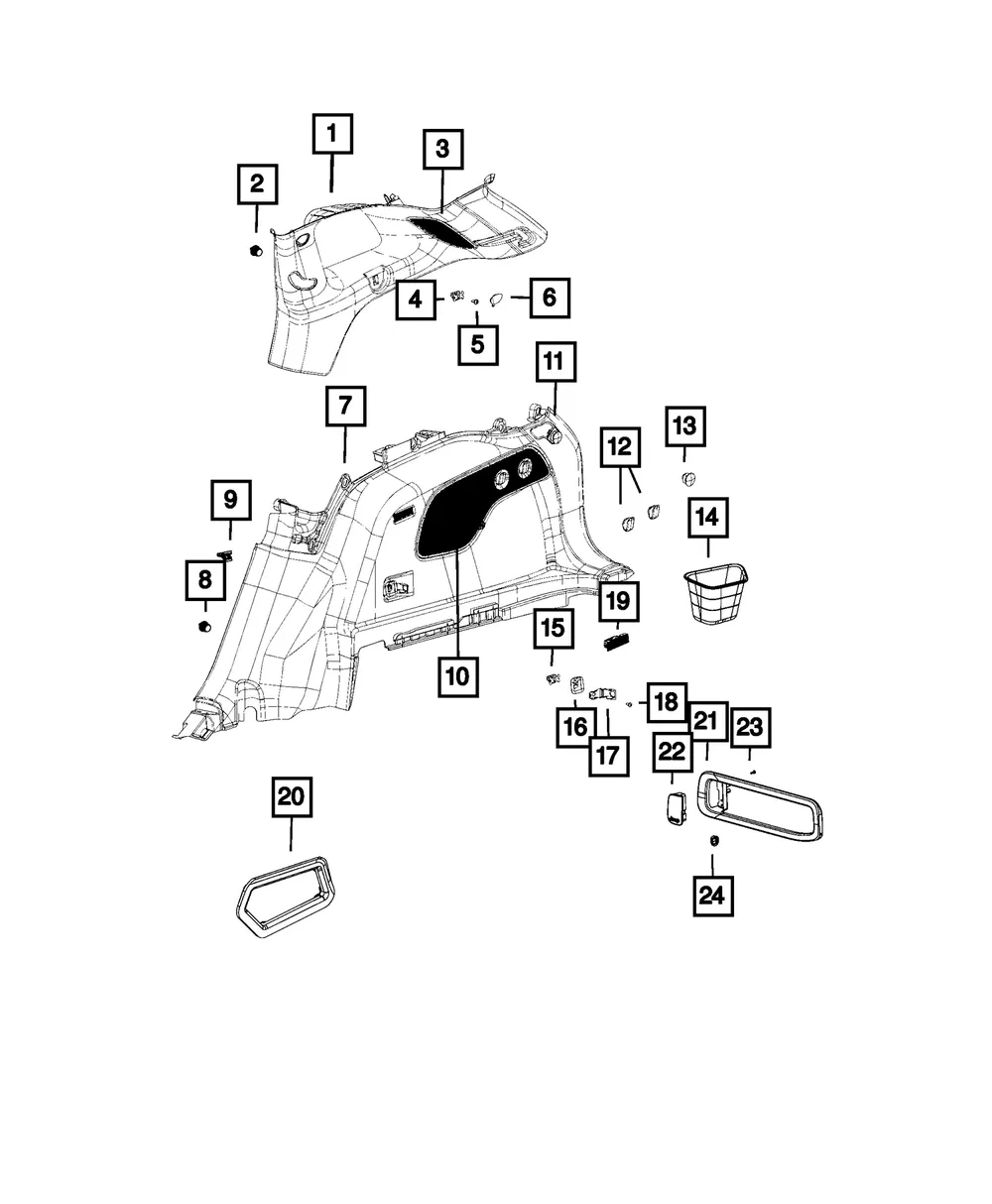Rubber Bumper - Mopar (68163720AA) - view 3