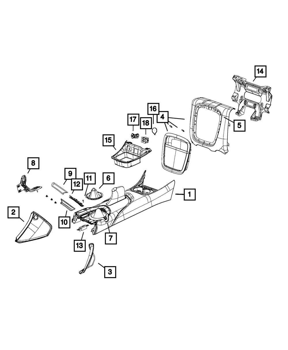 Grab Handle Bracket - Mopar (68165468AB) - view 8