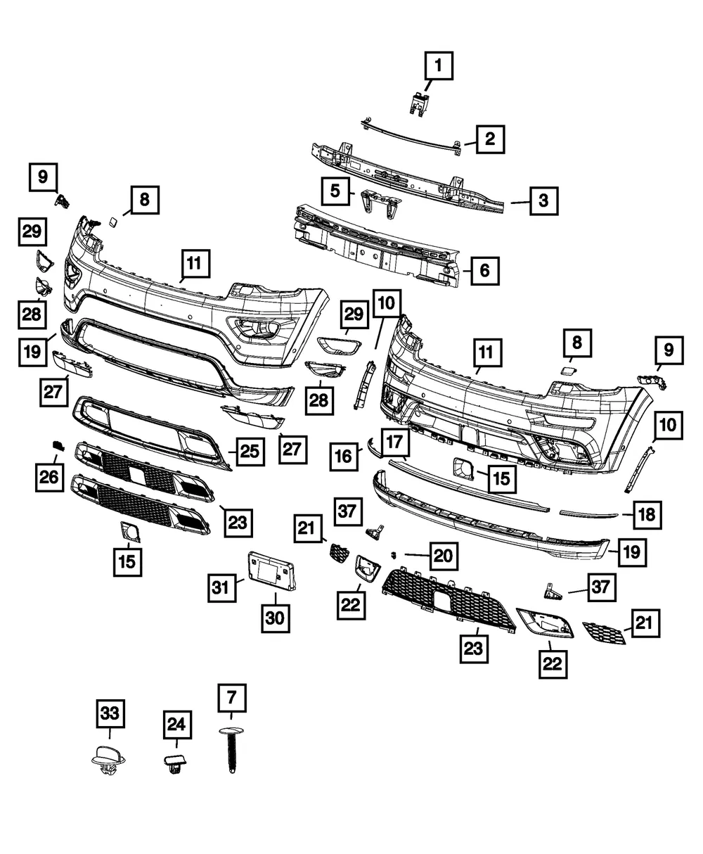 Fascia Support Bracket, Right - Mopar (68166064AA) - view 5