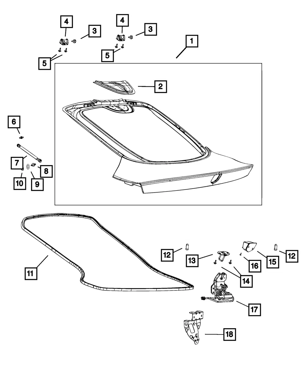Latch Reinforcement - Mopar (68166244ab) - view 5