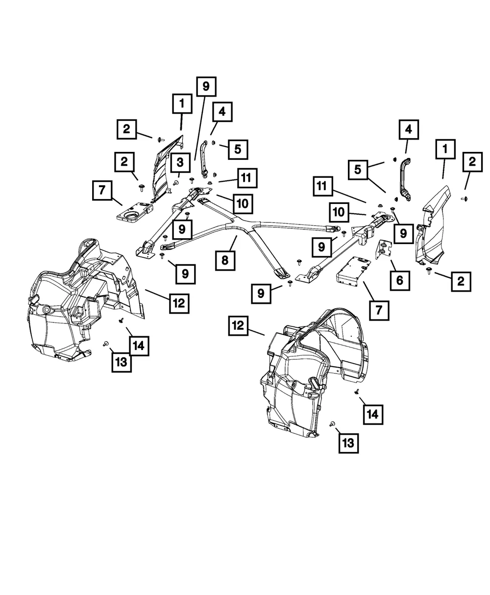 Fender Bracket - Driver's Side (LH) - Mopar (68170627AA) - view 5