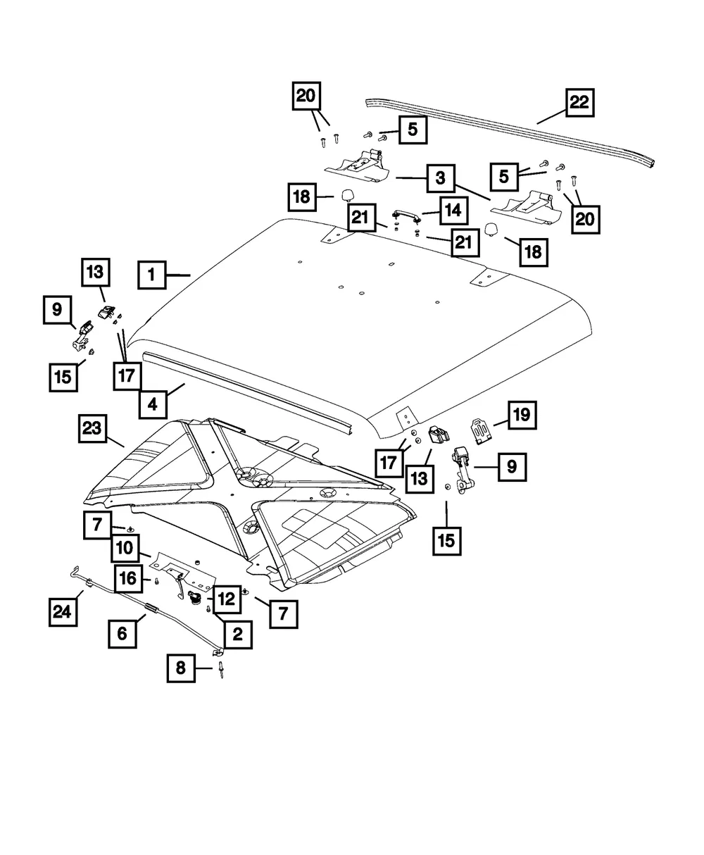 Hood - Mopar (68170741ac)
