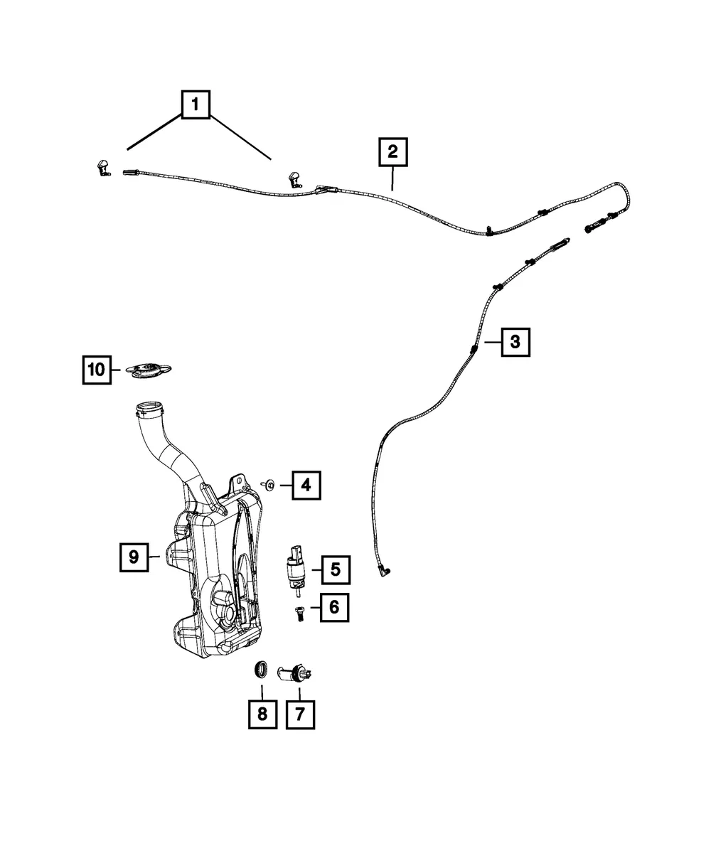 Washer, Windshield Pump - Mopar (68171073AA) - view 6