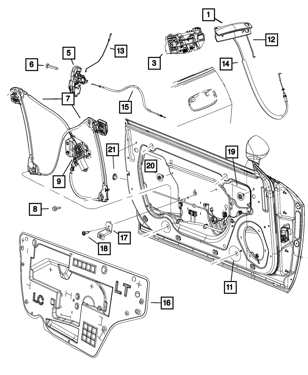 Door Pull Cup Bracket - Mopar (68183719AC) - view 9