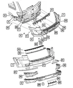 Rear Lower Fascia - Mopar (68185293AB) - view 10