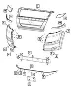Front Bumper - Mopar (68191767AB) - view 14