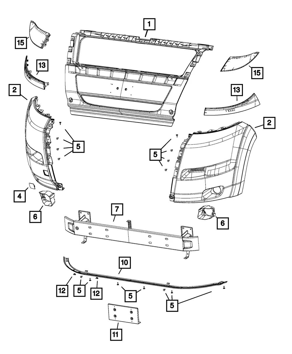 Front Bumper - Mopar (68191767AB) - view 7