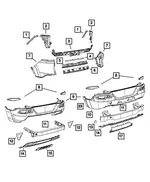 Fascia Support Bracket - Mopar (68193093AC) - view 18