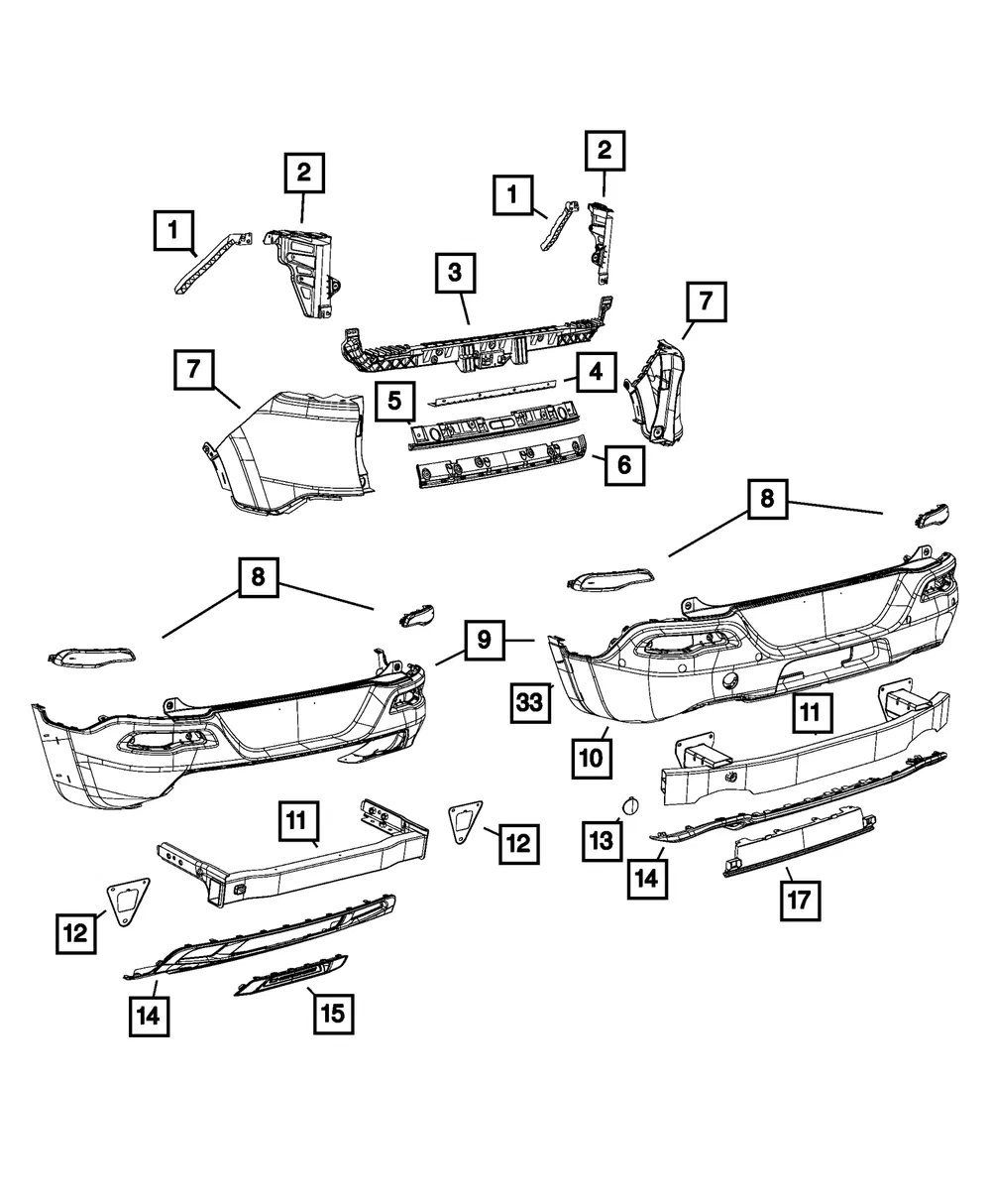 Fascia Support Bracket - Mopar (68193093AC) - view 9