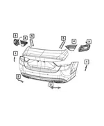 Fascia Bezel, Left - Mopar (68194897AA) - view 25