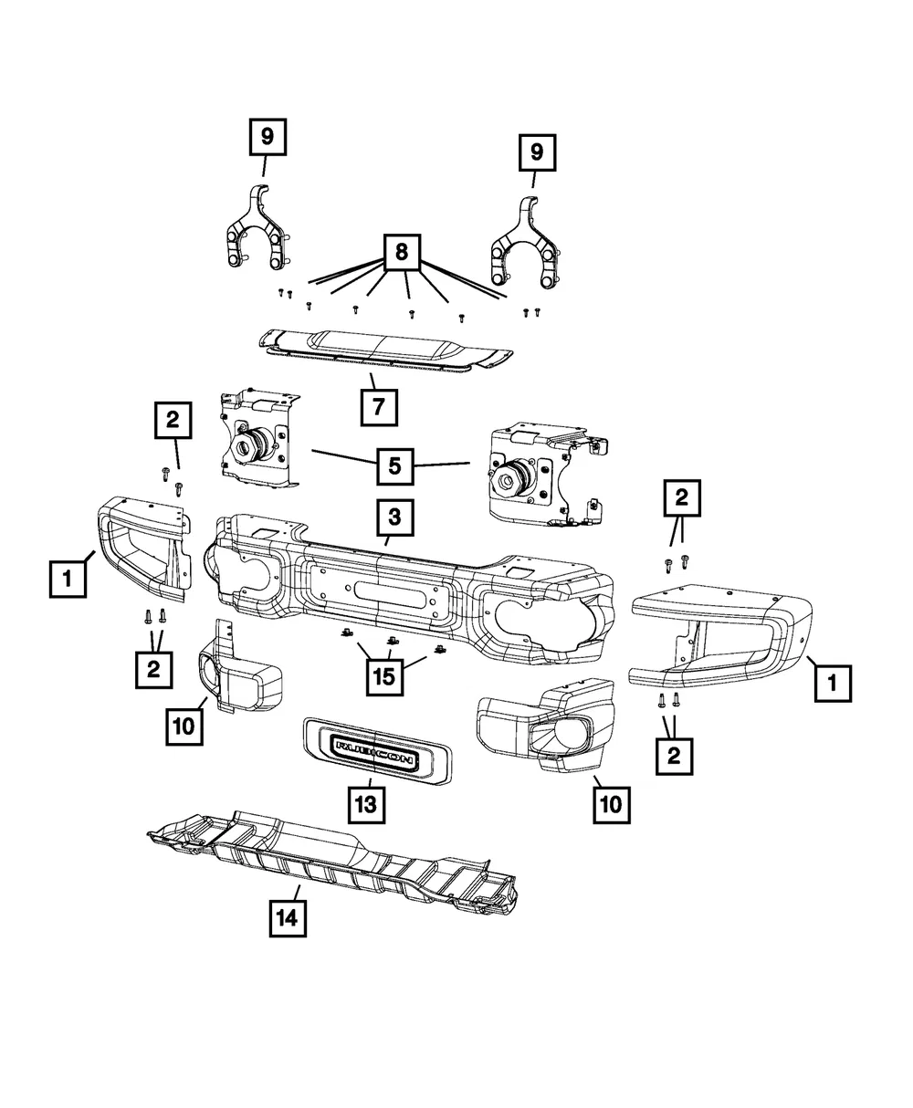 Front Bumper - Mopar (68195896AC) - view 9
