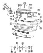 Front Bumper Beam - Mopar (68196999AB) - view 10