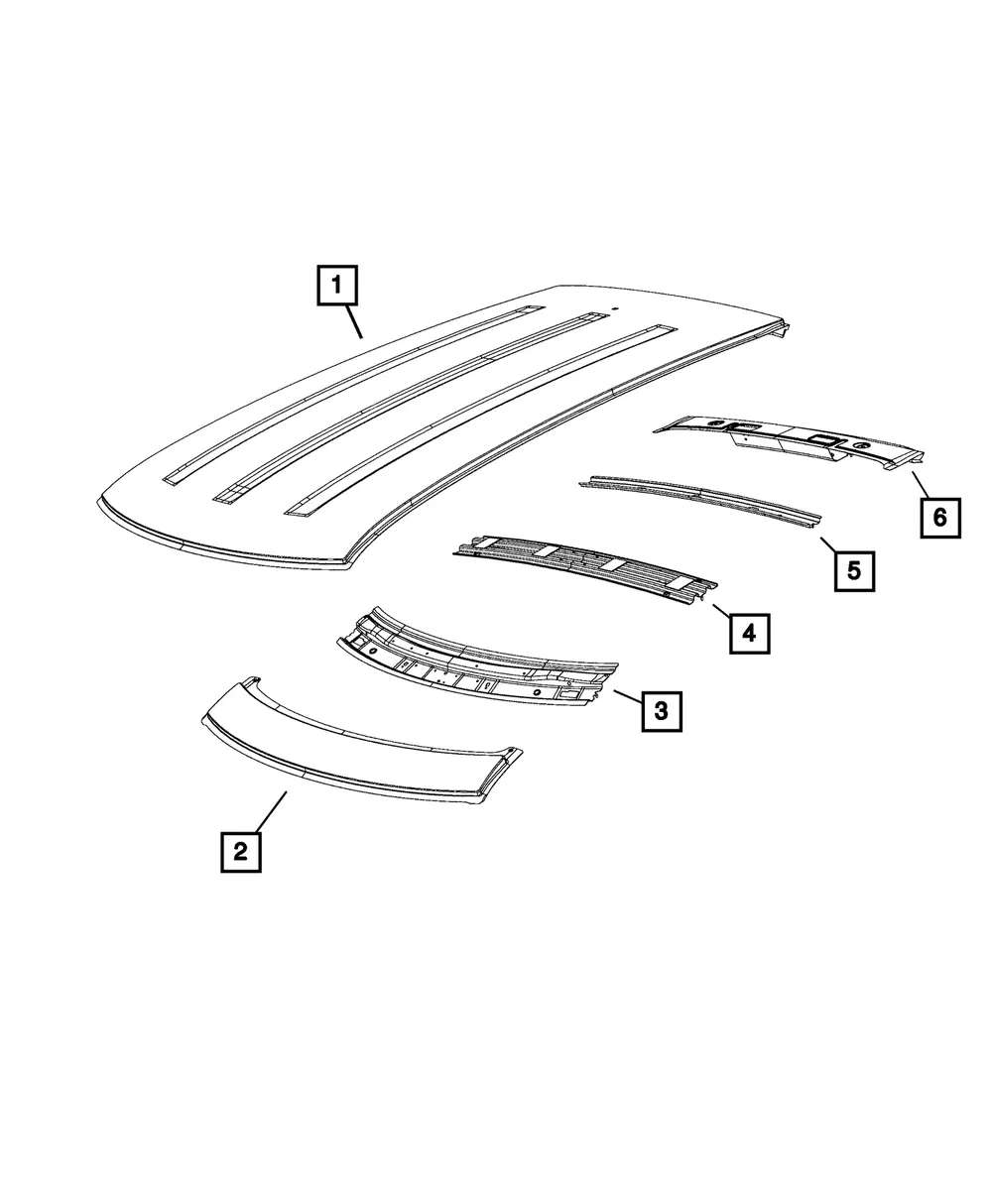 Windshield Header - Mopar (68200867AA) - view 7