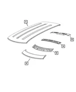 Windshield Header - Mopar (68200868AA) - view 10