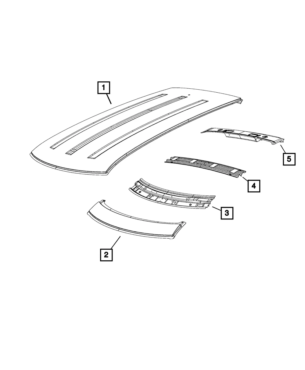 Windshield Header - Mopar (68200868AA) - view 5