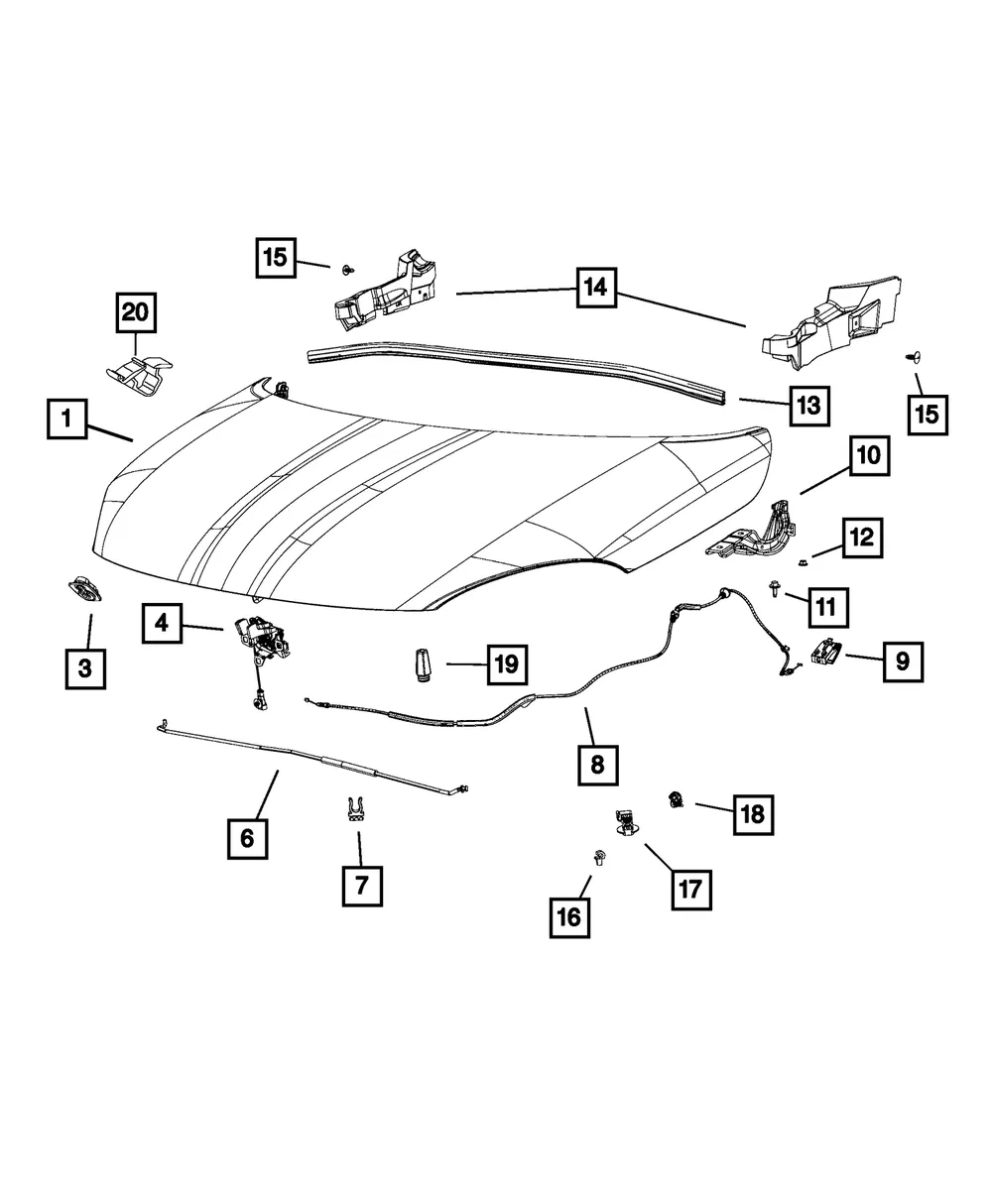 Hood Bumper - Mopar (68202214AA) - view 5