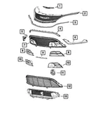 Lower Grille - Mopar (68202989AC) - view 26