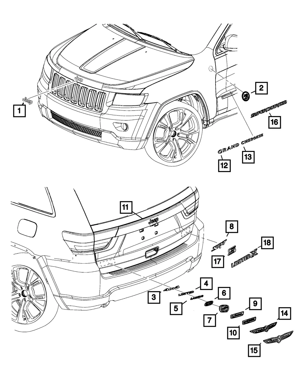 Nameplate - Mopar (68211314aa) - view 3