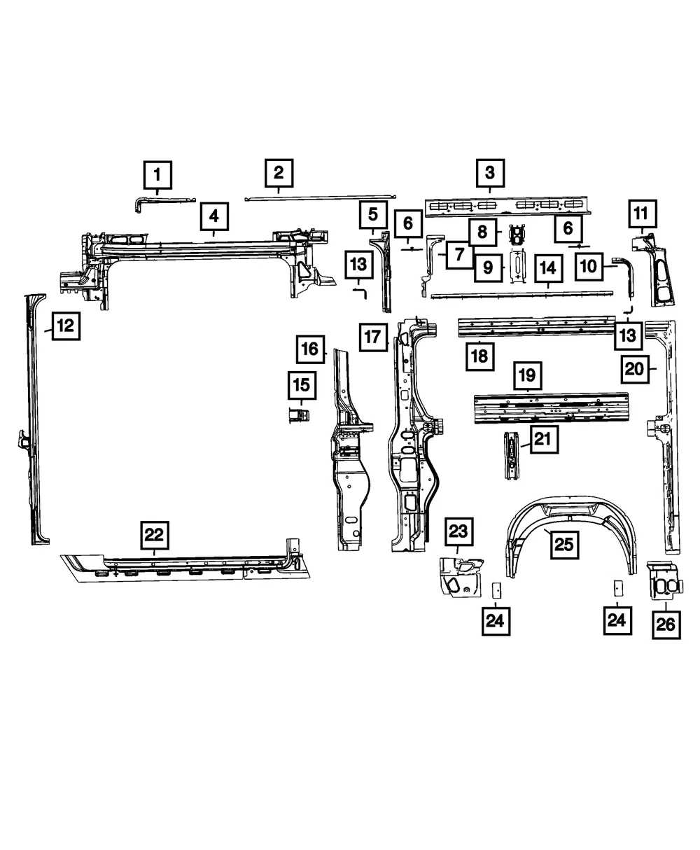 Sliding Door Track - Mopar (68212657af)
