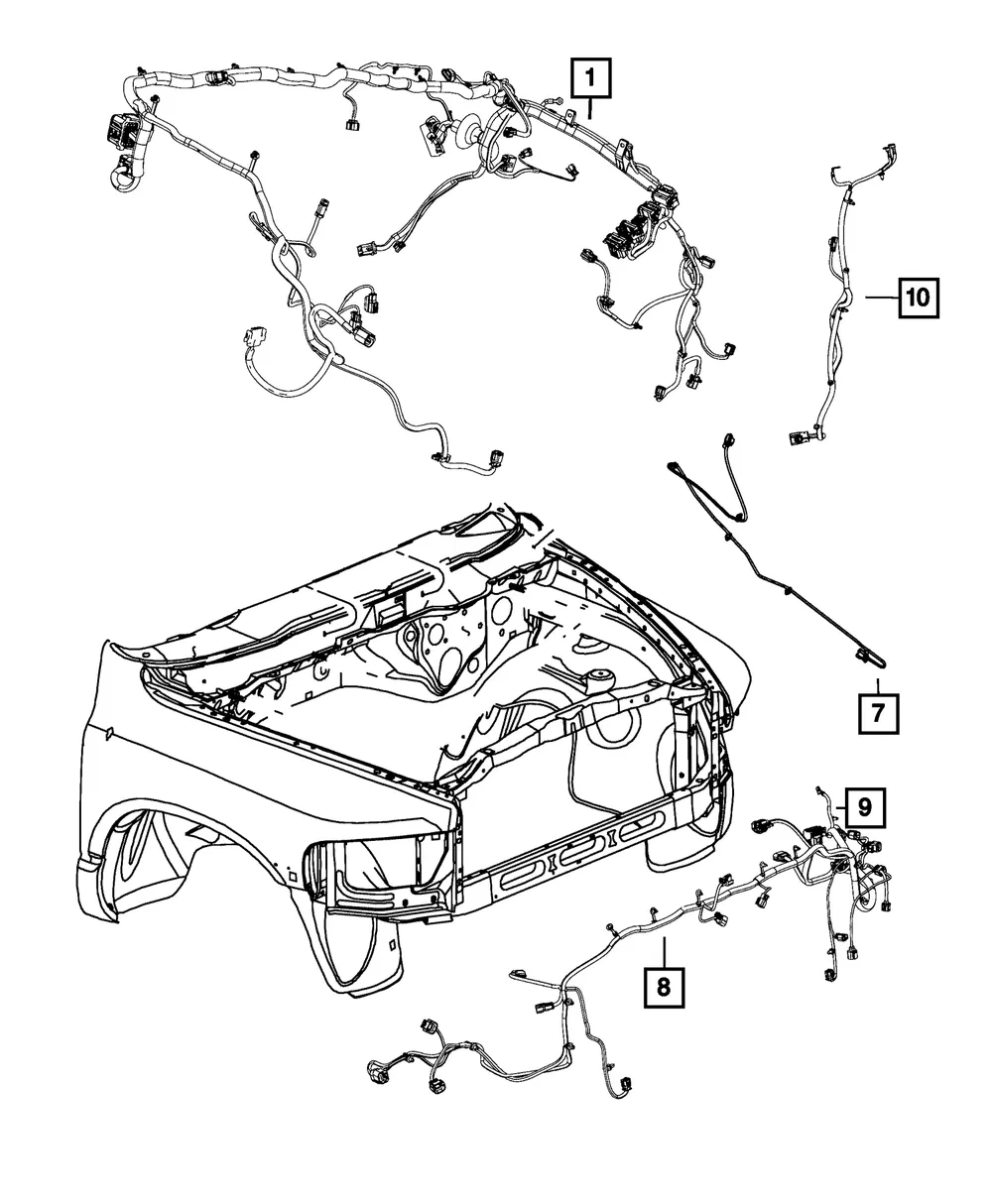 Windshield Washer Hose - Mopar (68213433aa)