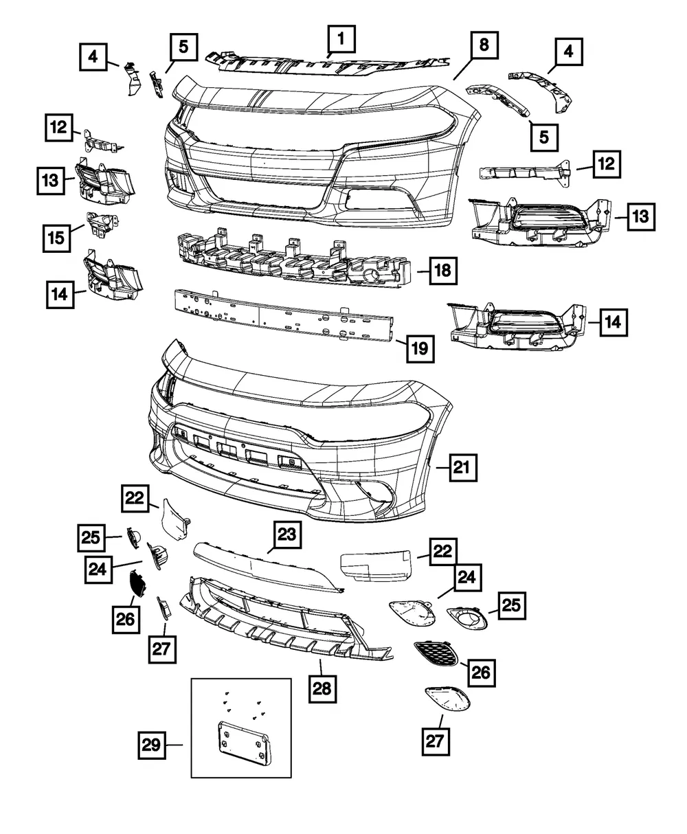 Fascia Support Bracket, Right - Mopar (68213539AC) - view 4