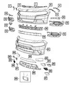 Fascia Support Bracket, Right - Mopar (68213539AC) - view 8