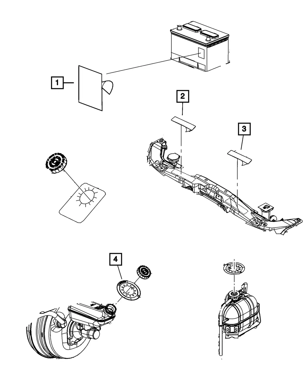 Air Conditioning System Label - Mopar (68213773ab) - view 2