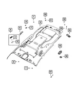 Headliner Retainer - Mopar (68217517AA) - view 8