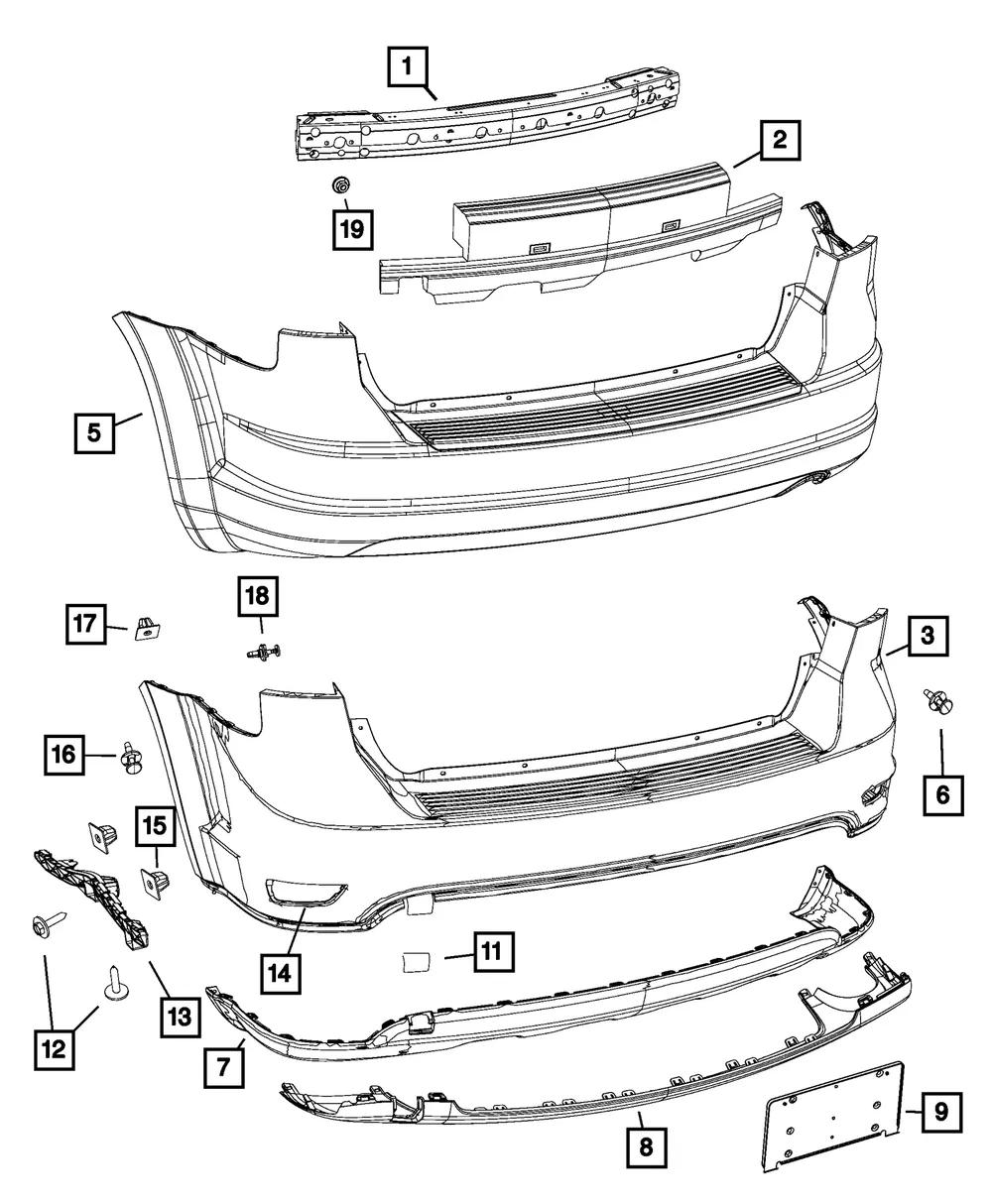 Fascia Applique - Mopar (68223787aa)