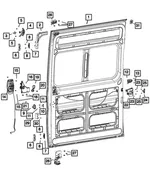 Sliding Door Bumper, Left - Mopar (68226151AA) - view 10